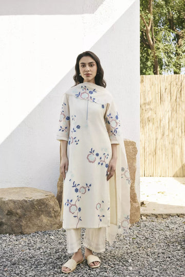 Pearl Applique Kurta set