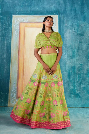 Pgreen lehenga Set