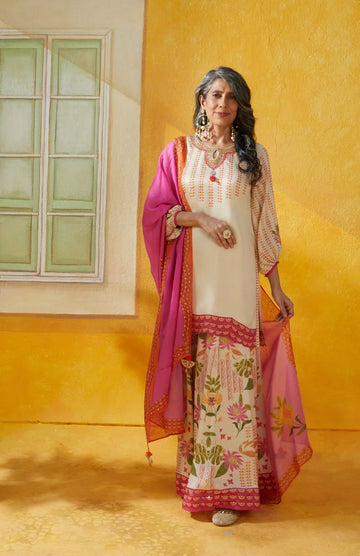 Beige Sharara