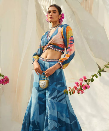 Blue Pant Set