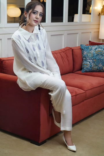 Off White Pant Sets