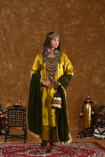 Olive Green Potli