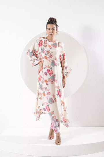 Rukmini Ivory kaftan set
