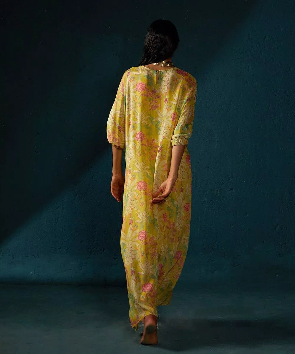 Yellow Long Kaftan