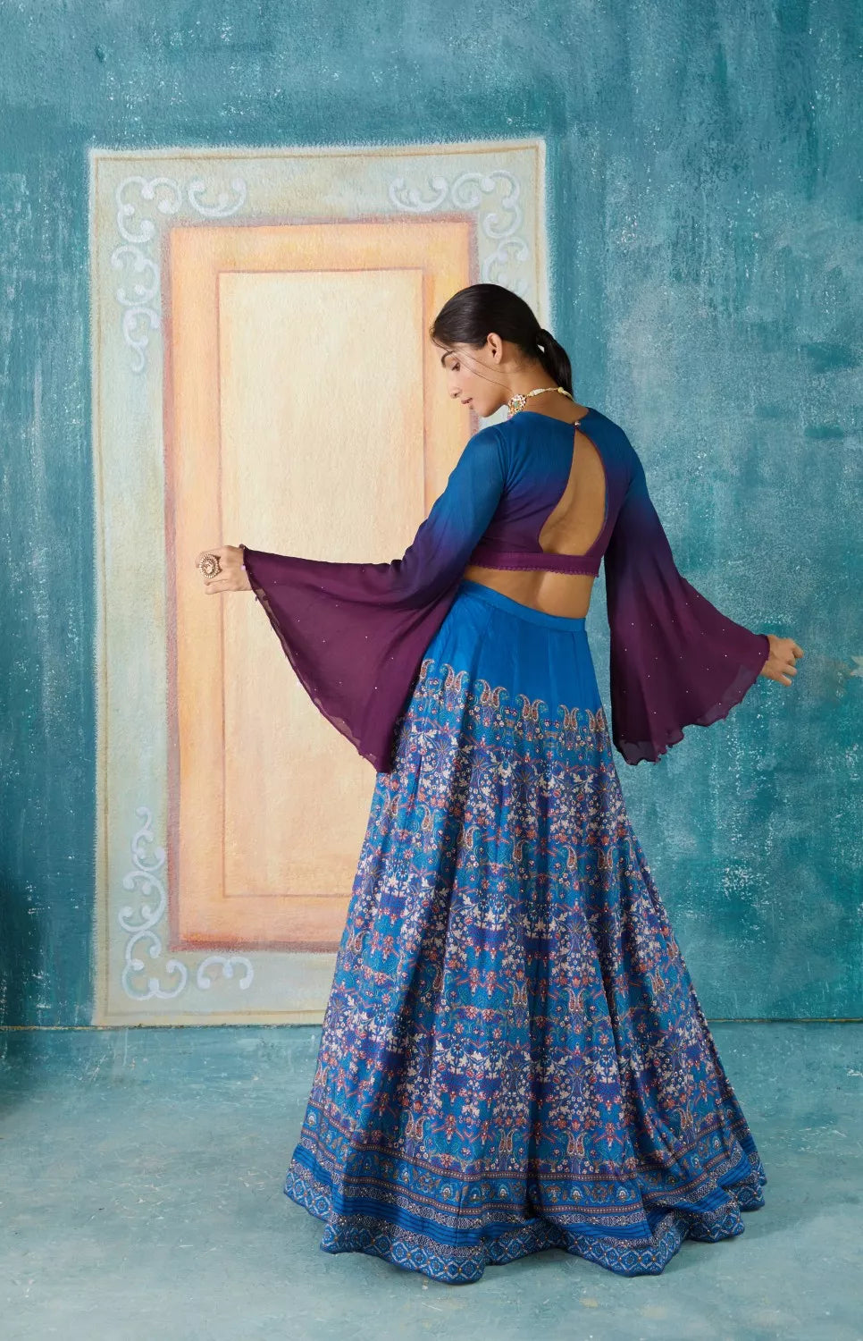 Blue lehenga Set