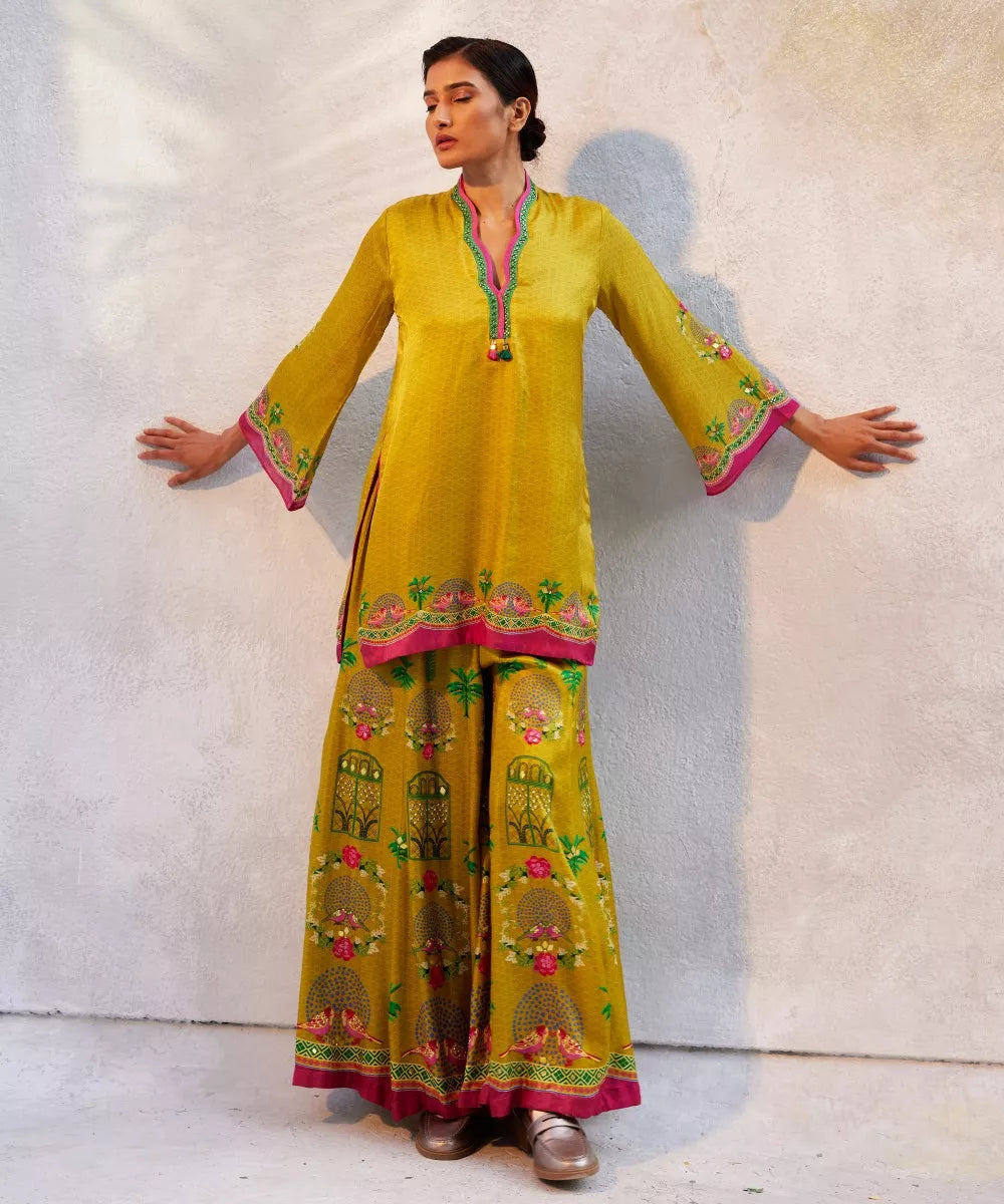 Citrin yellow sharara set