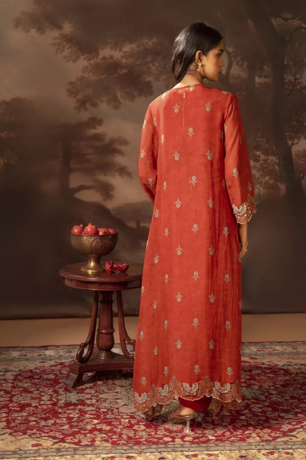 Eraya embellished drape dress set