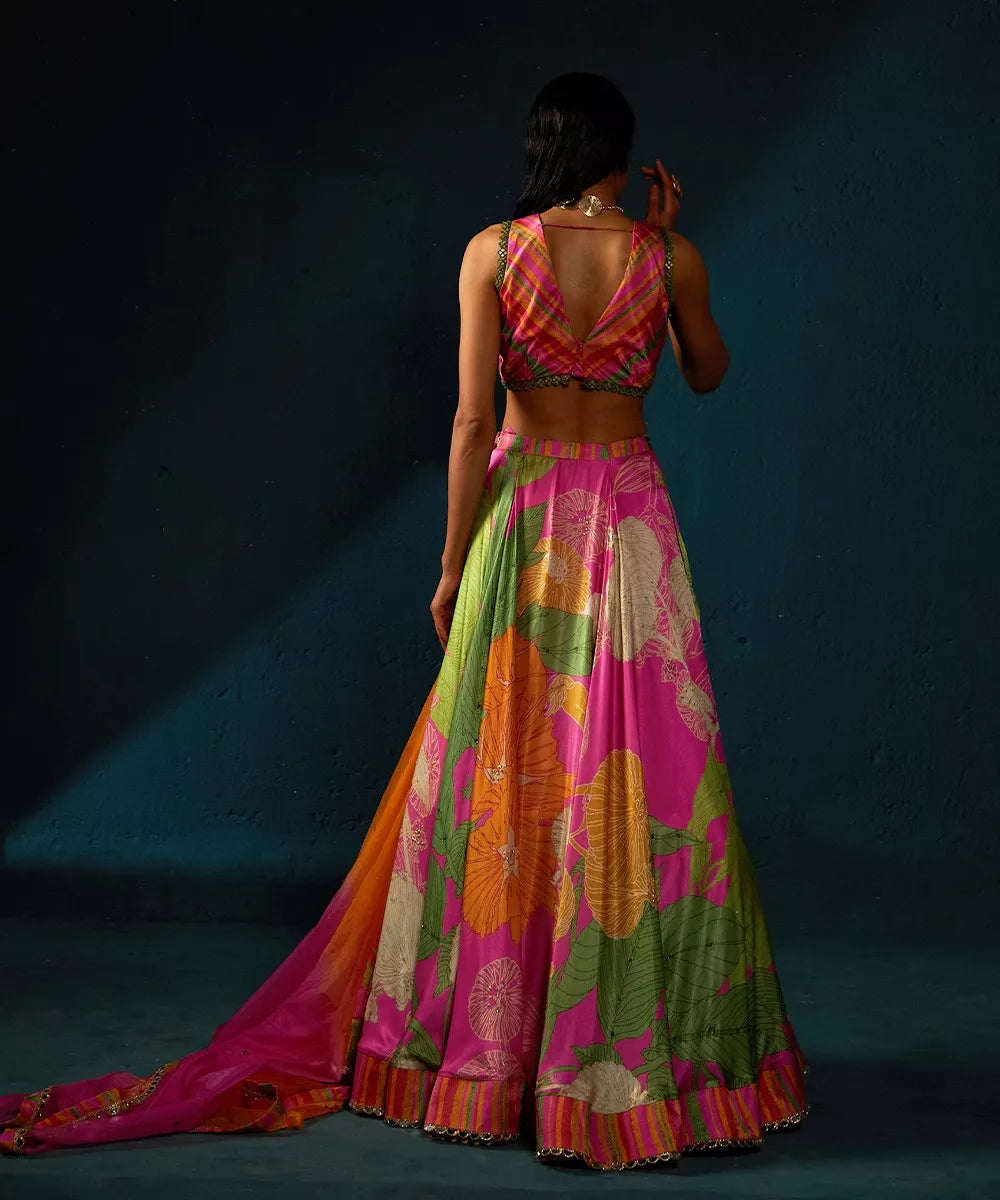 Fuschia Pink Lehenga Set