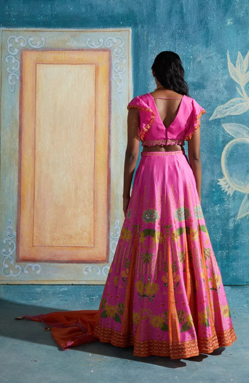 Fushia Pink lehenga Set