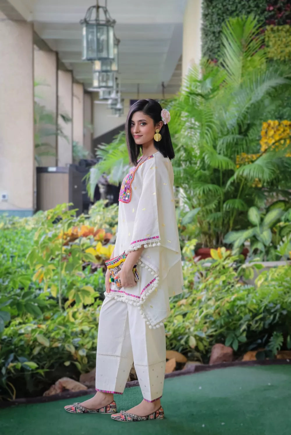 Gul kaftan set