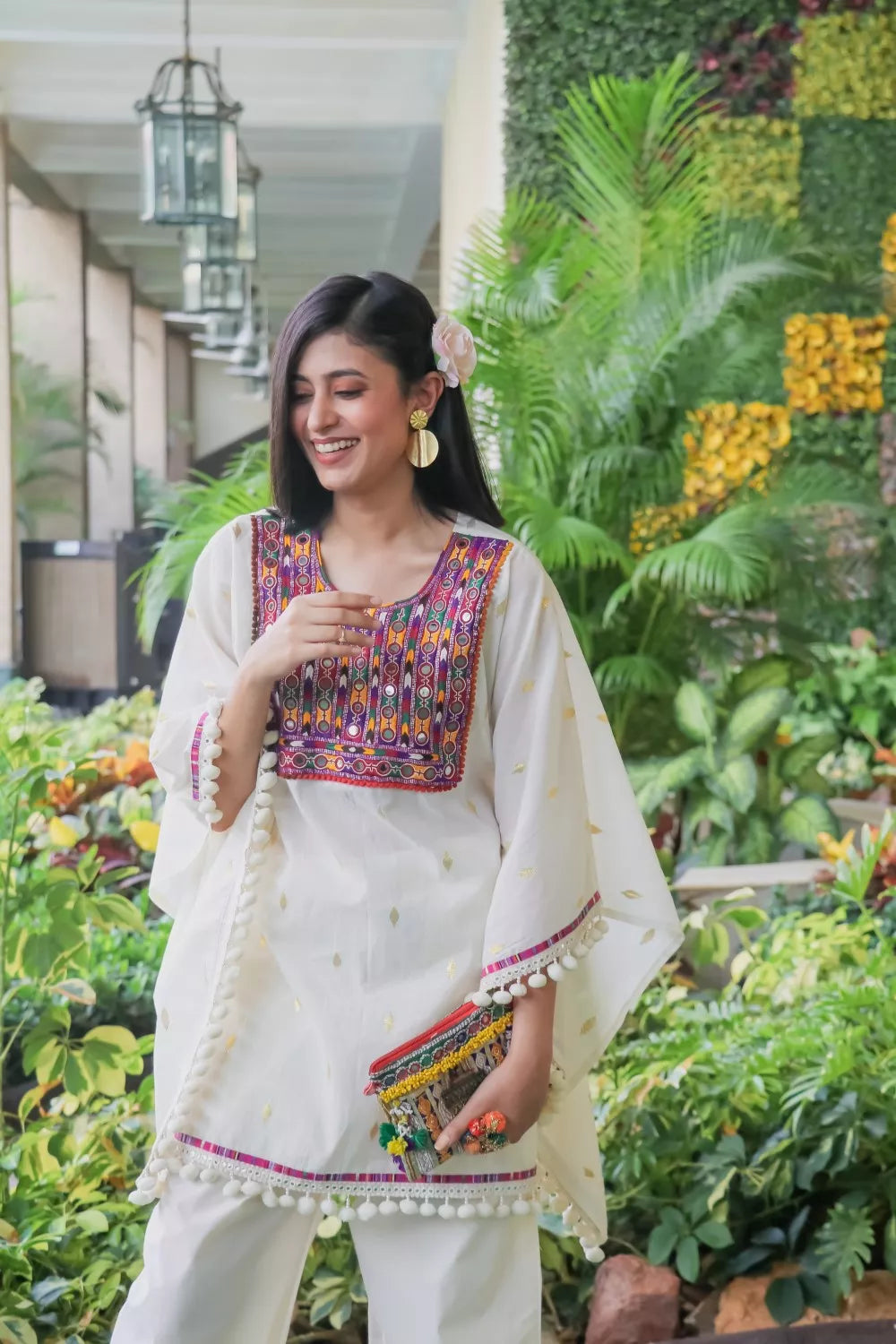 Gul kaftan set