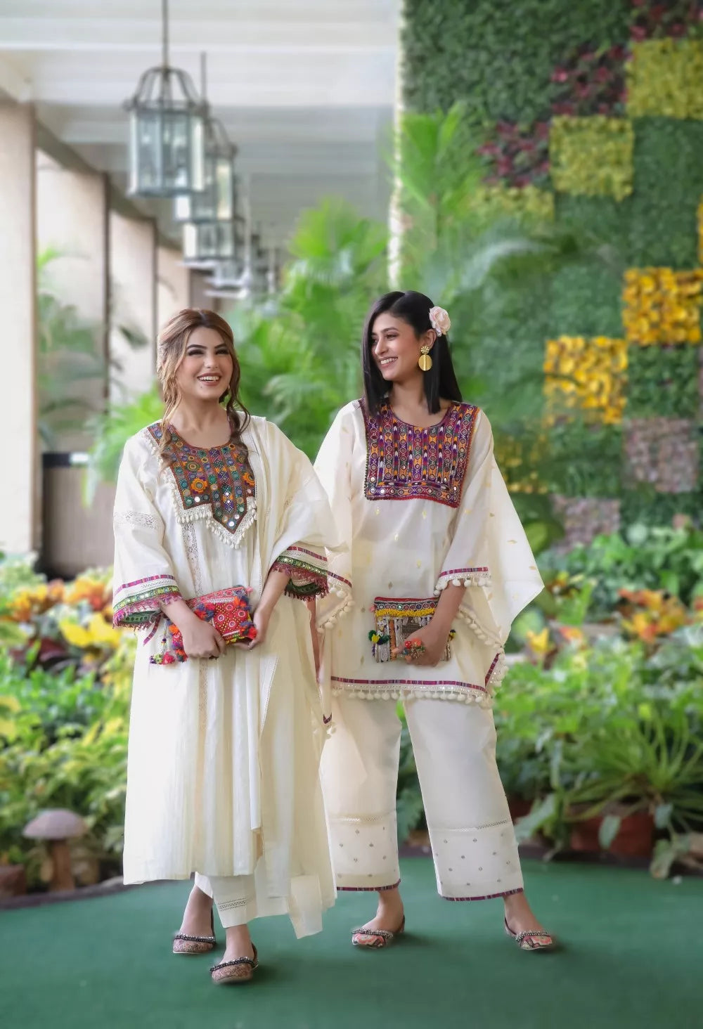 Gul kaftan set