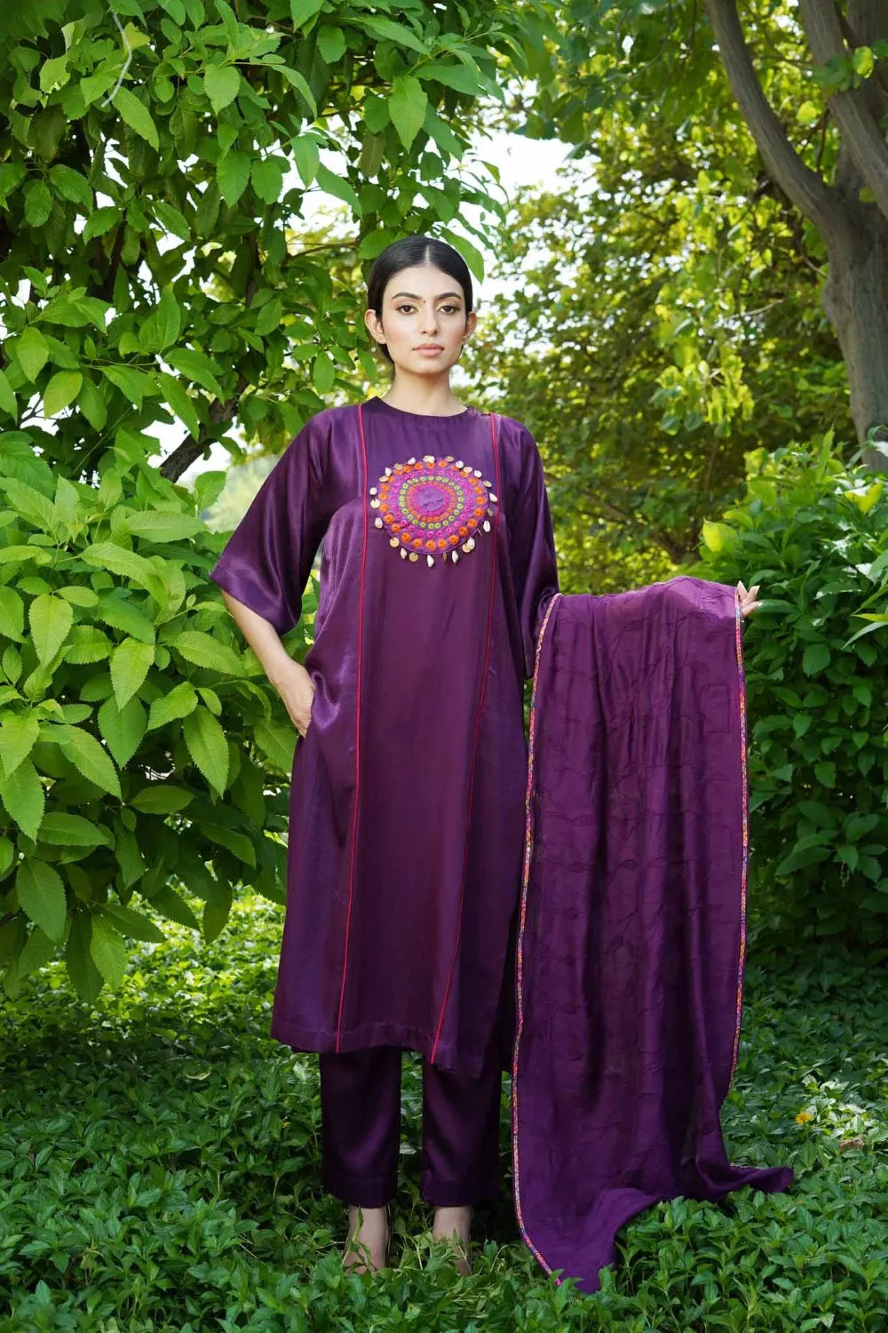 Jaimini patch suit