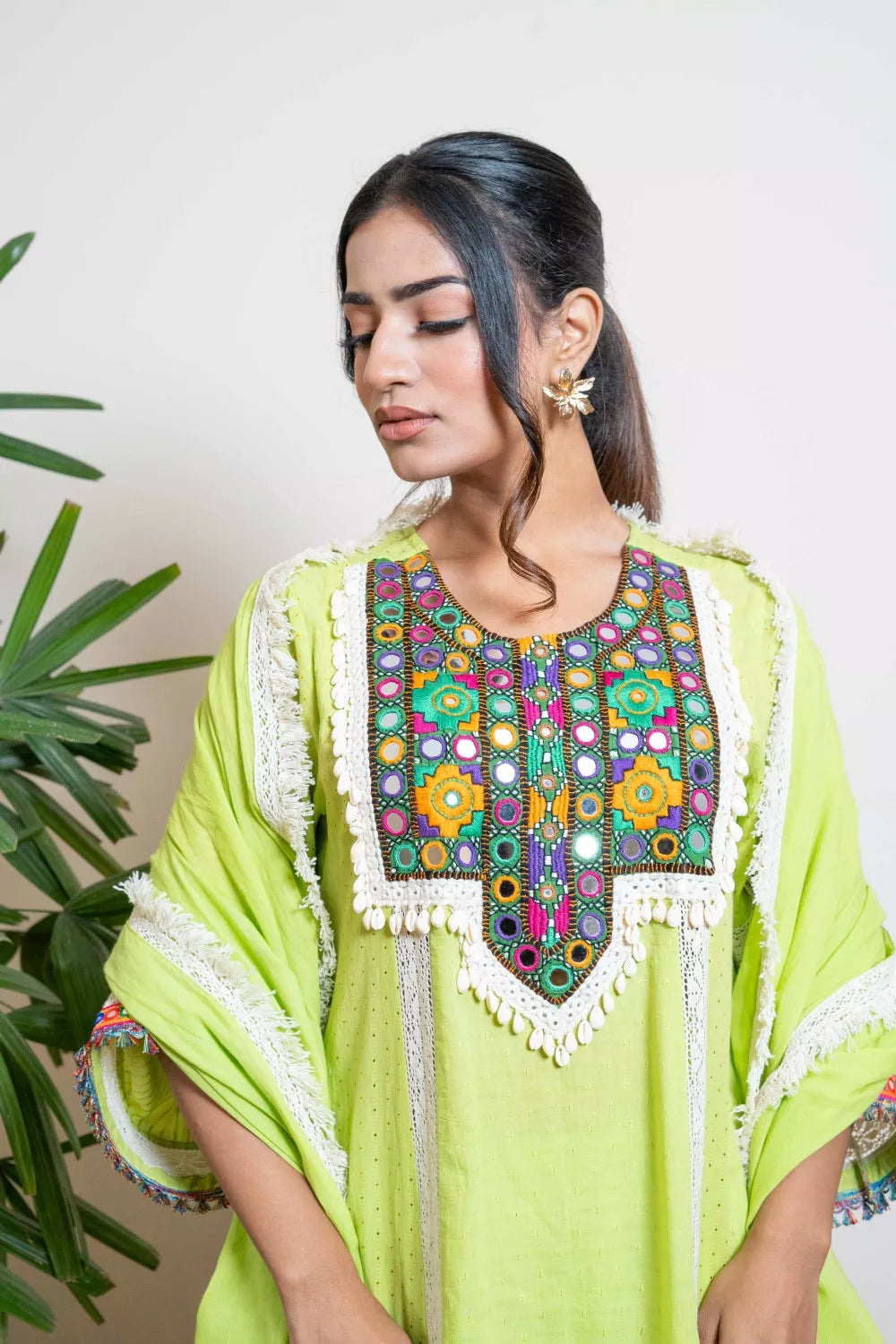 jashna green suit set