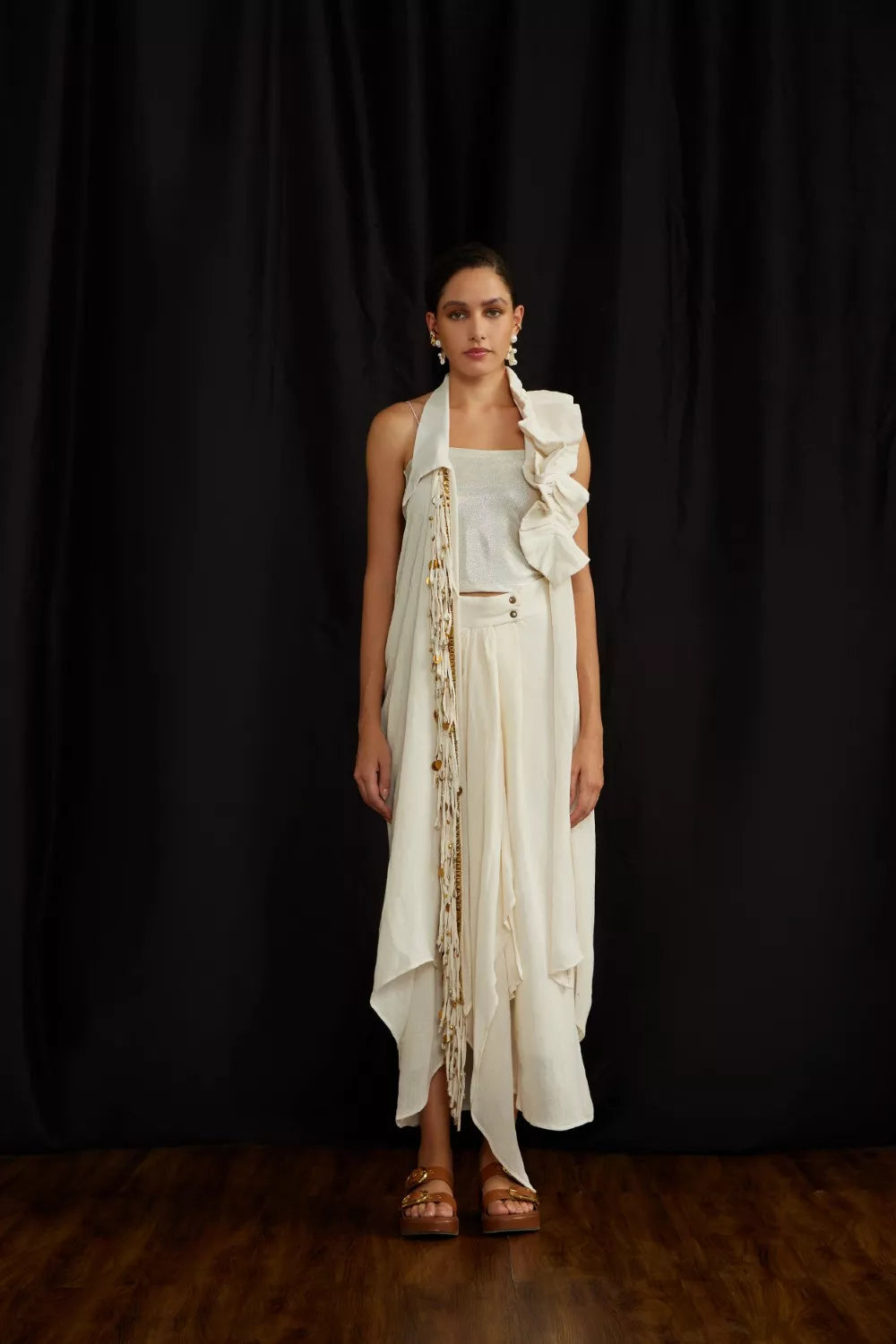 Jhalar Frill Jacket set