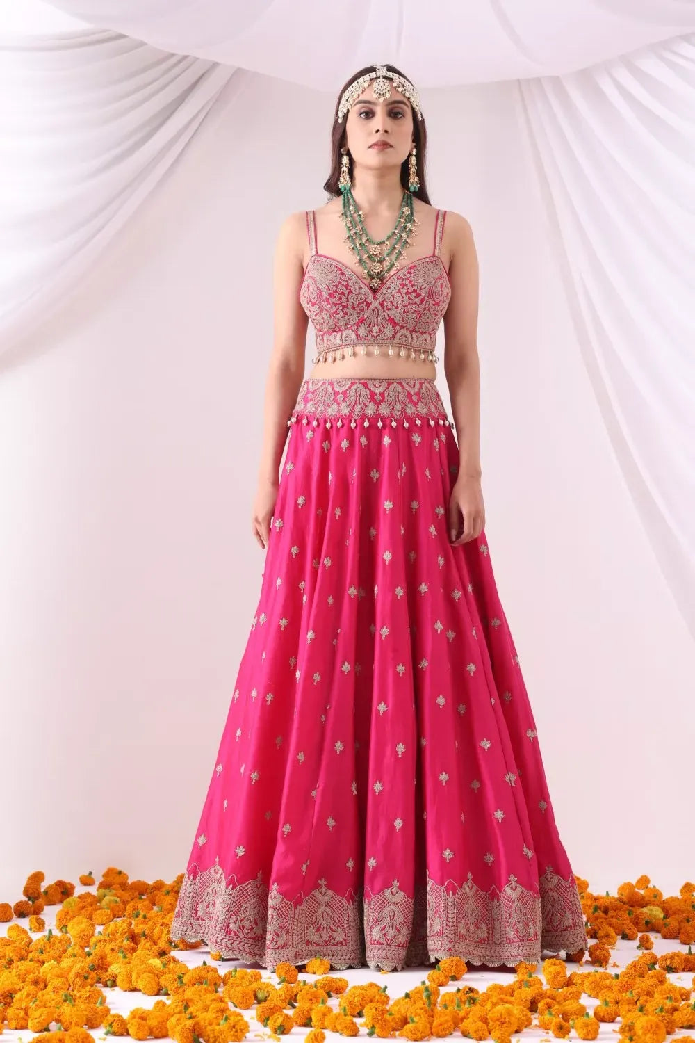 Magenta Lehenga Set