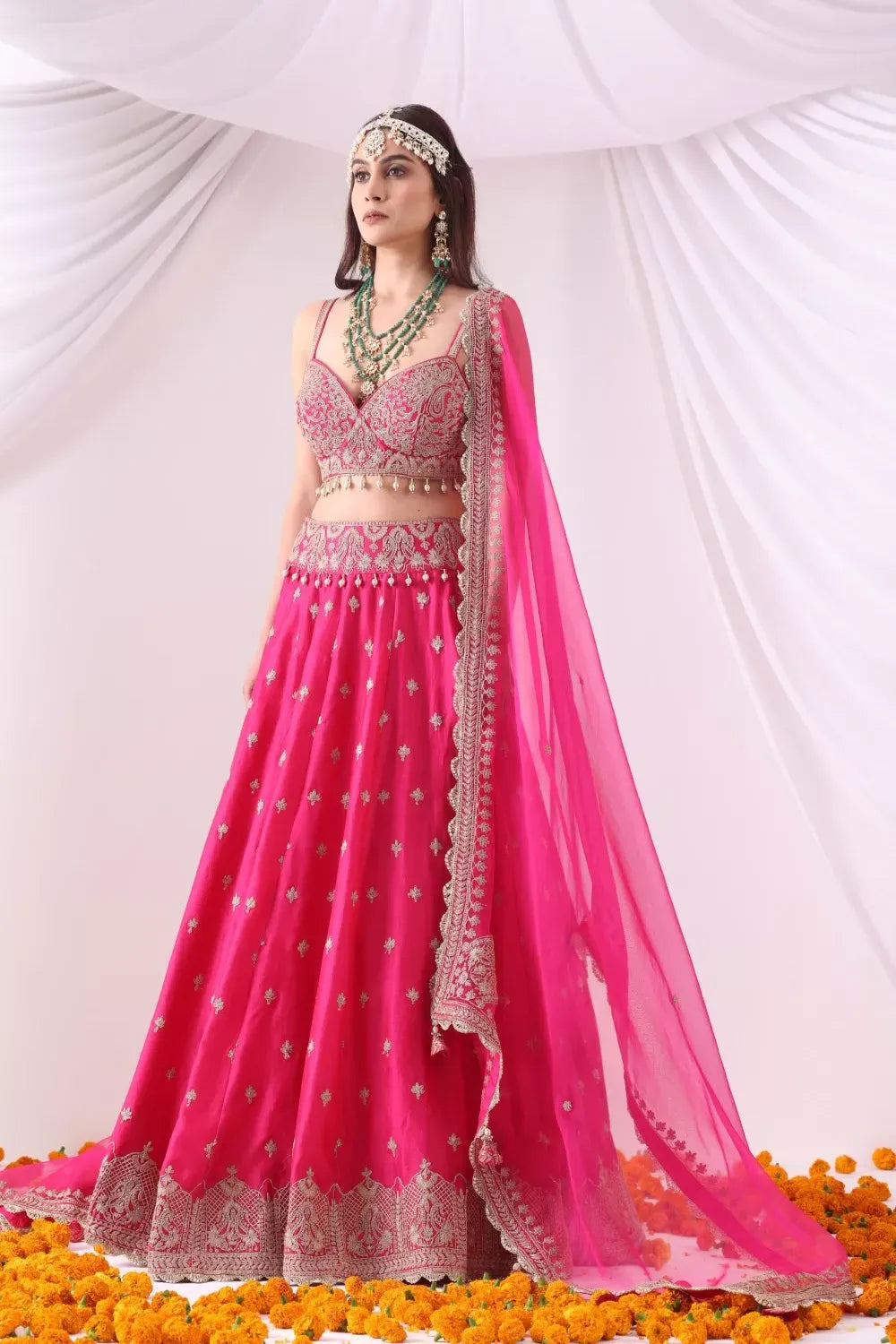 Magenta Lehenga Set
