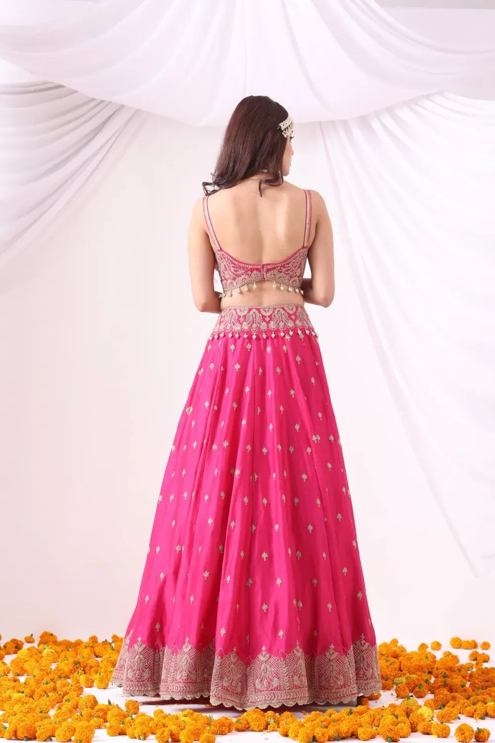 Magenta Lehenga Set
