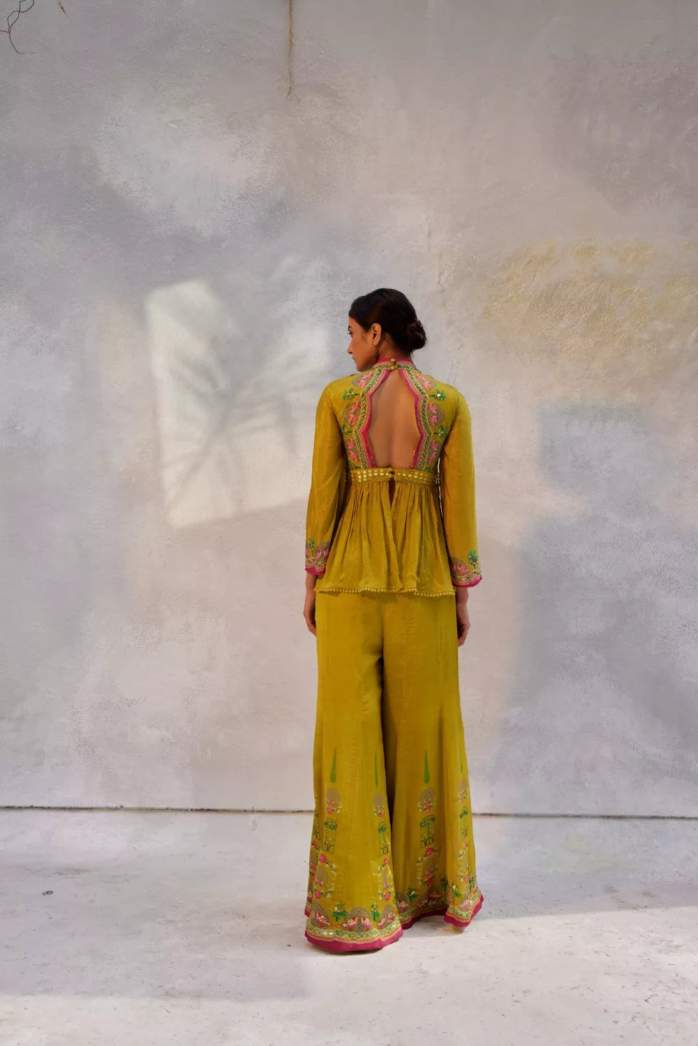 Ochre yellow Pant Set