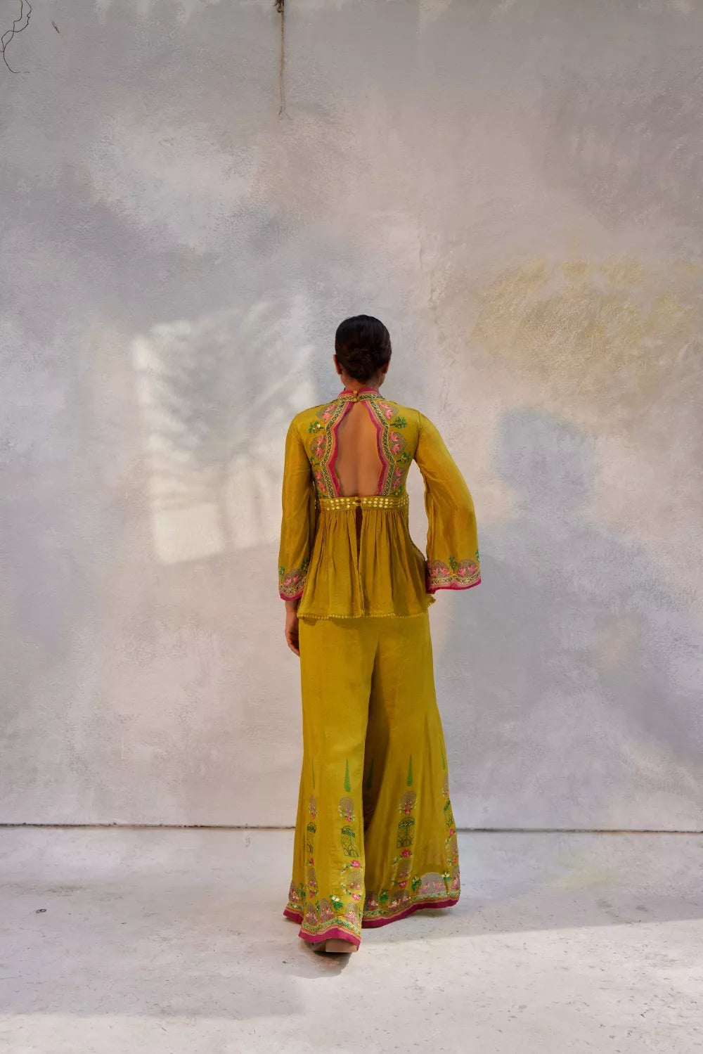 Ochre yellow Pant Set