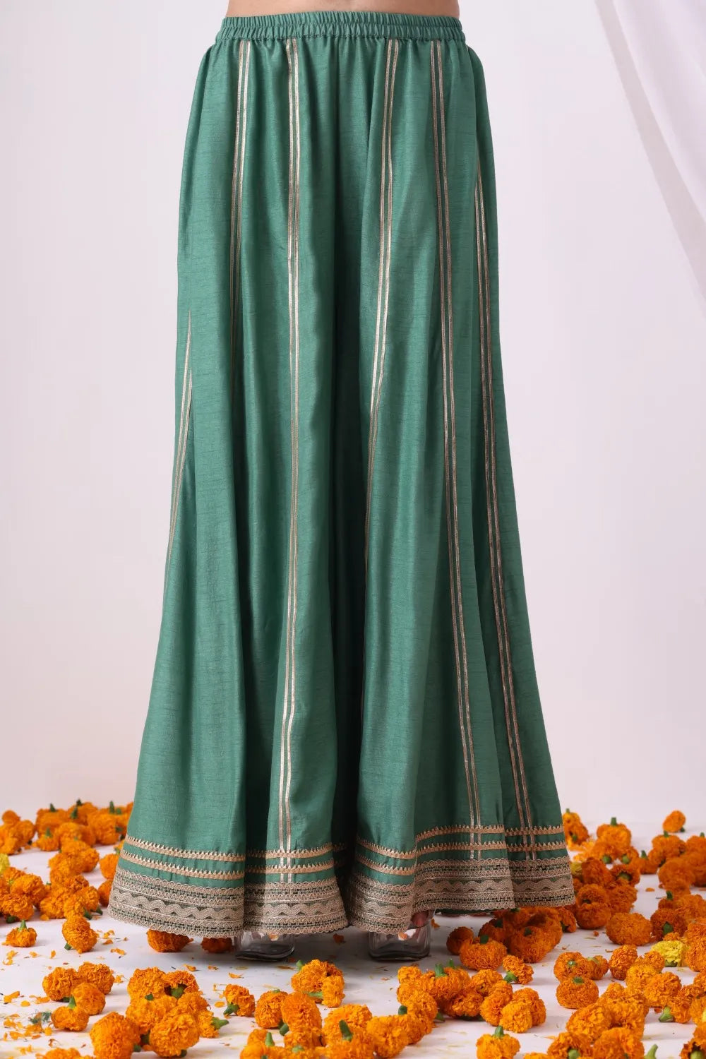 Pastel Green Sharara Set