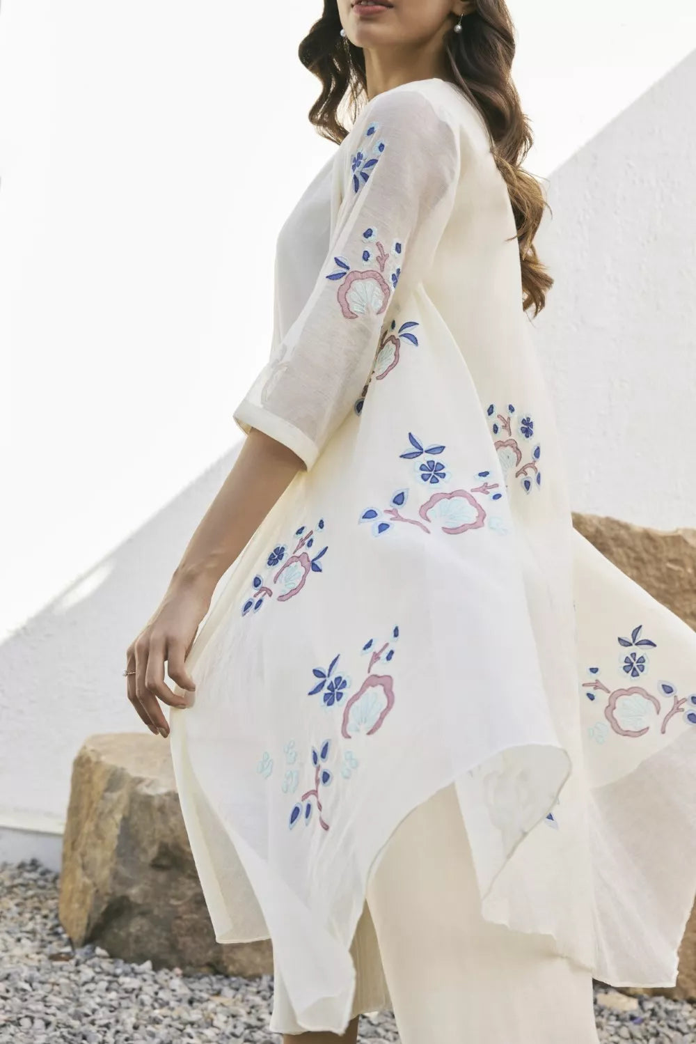 Pearl Applique jacket dress
