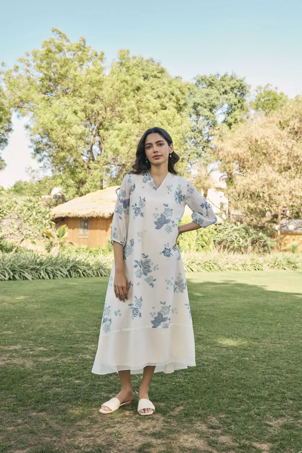 Pearl Floral Dress