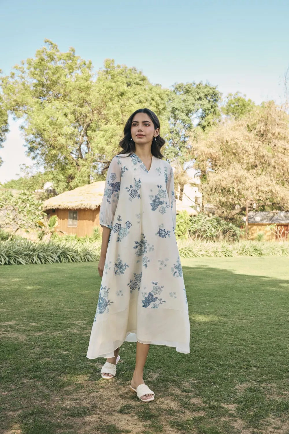 Pearl Floral Dress