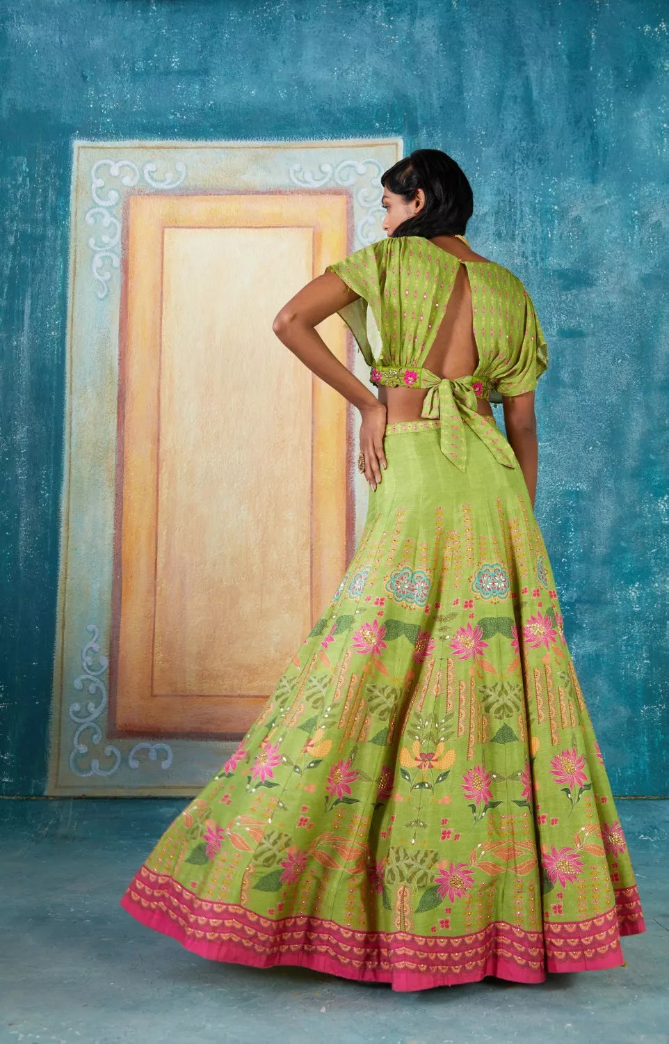 Pgreen lehenga Set