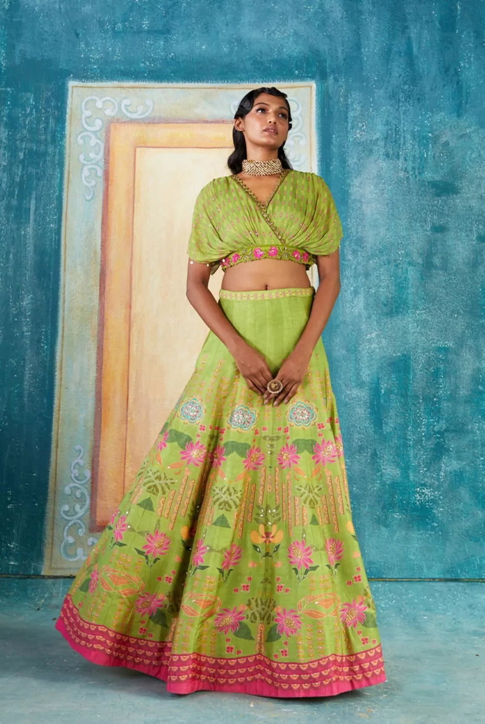 Pgreen lehenga Set