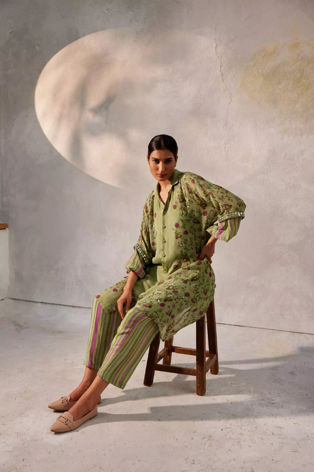 Pista green co-ord Set