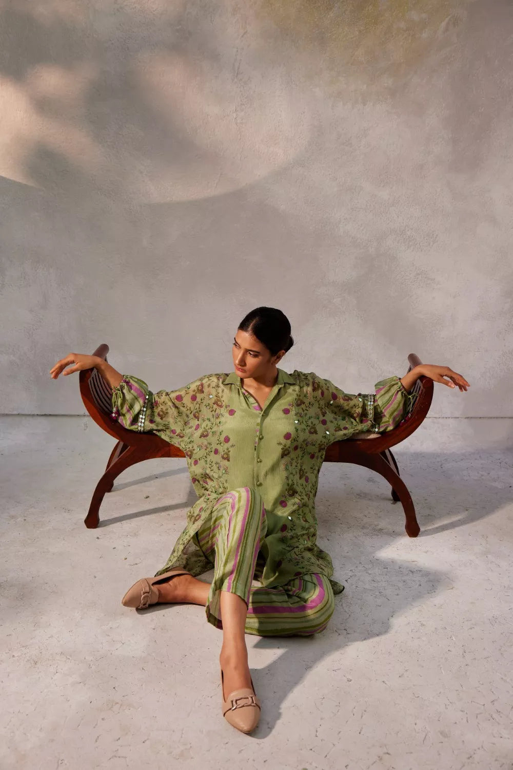 Pista green co-ord Set