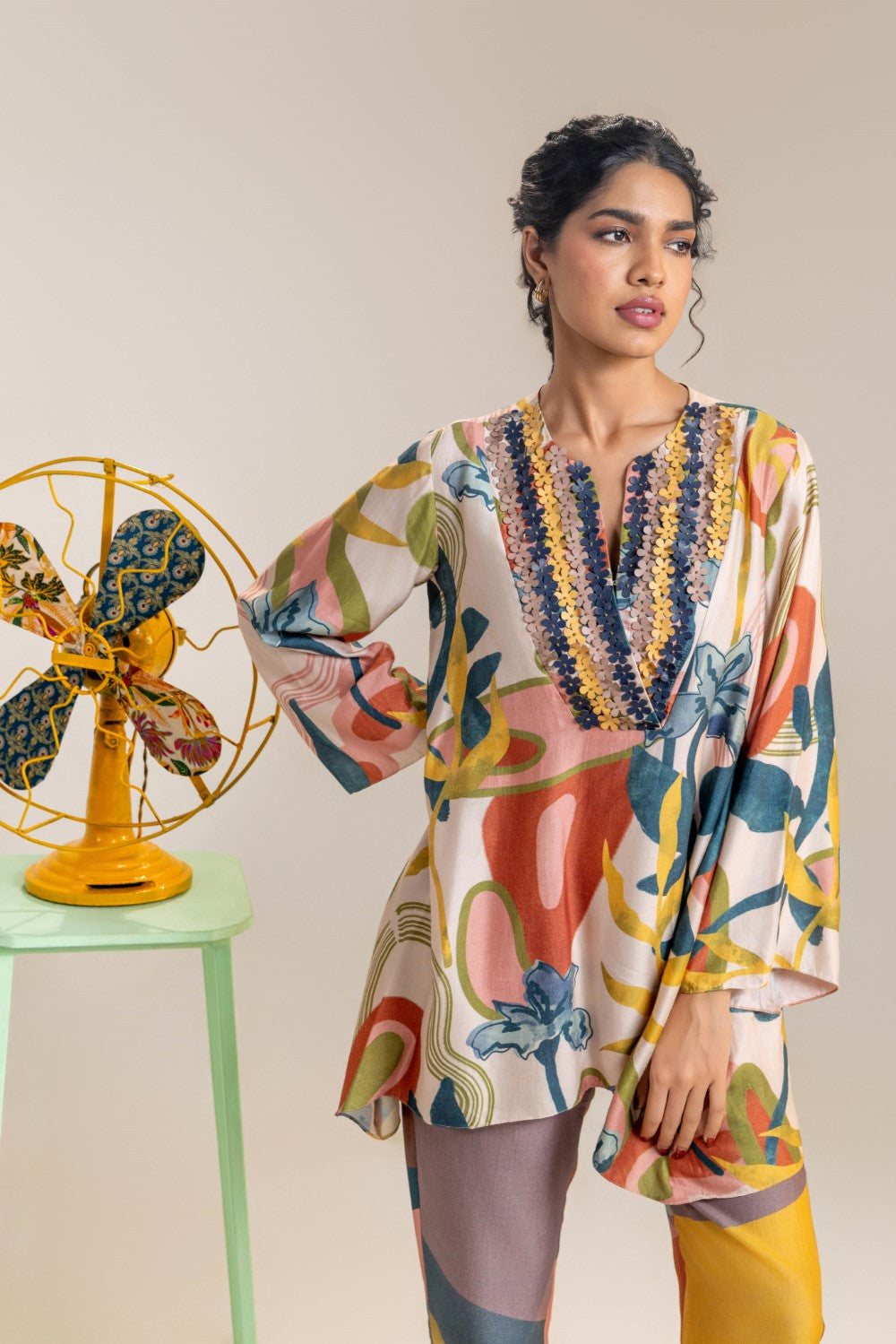 Flora embellished co-ord set