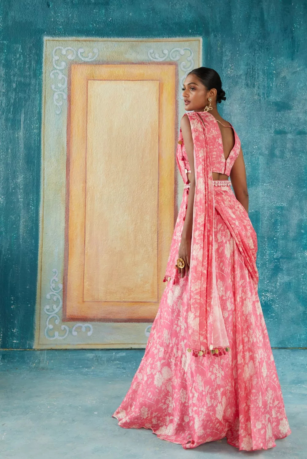 Pink Saree
