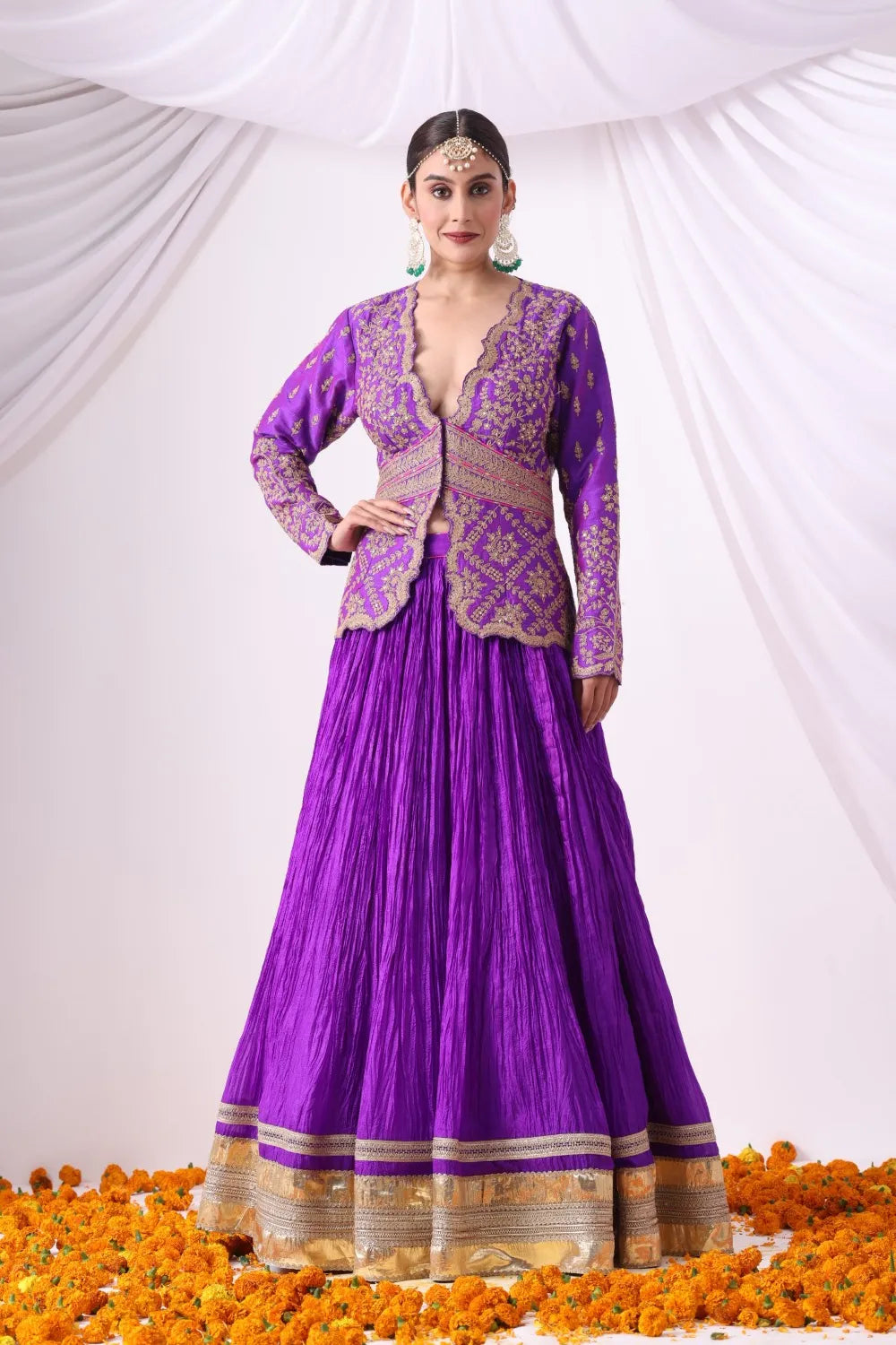 Violet Skirt Set