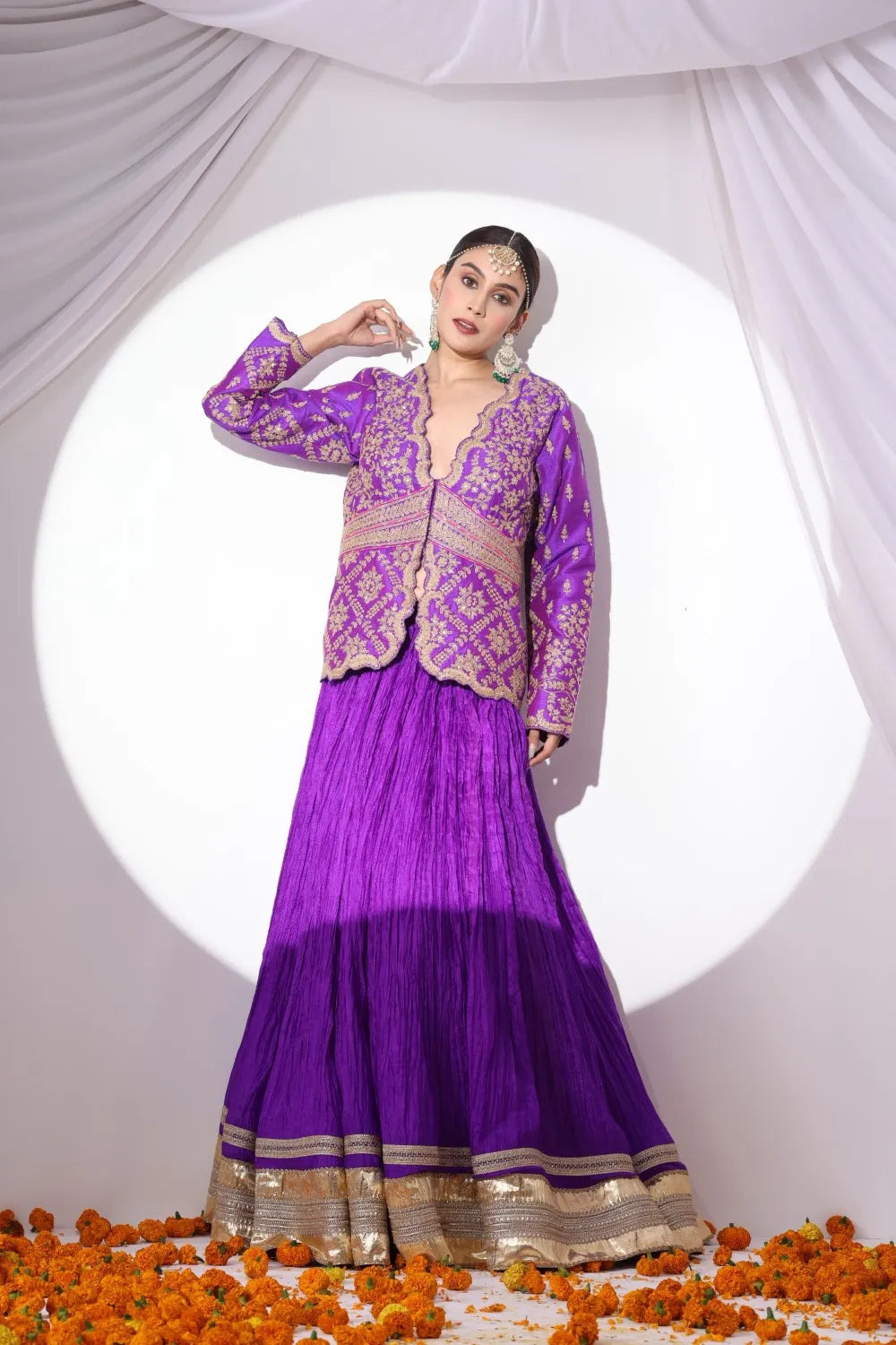 Violet Skirt Set