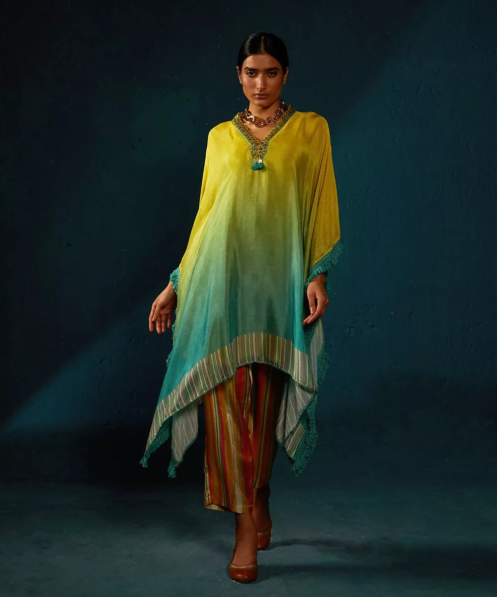 Yellow Chiffon Cord Set