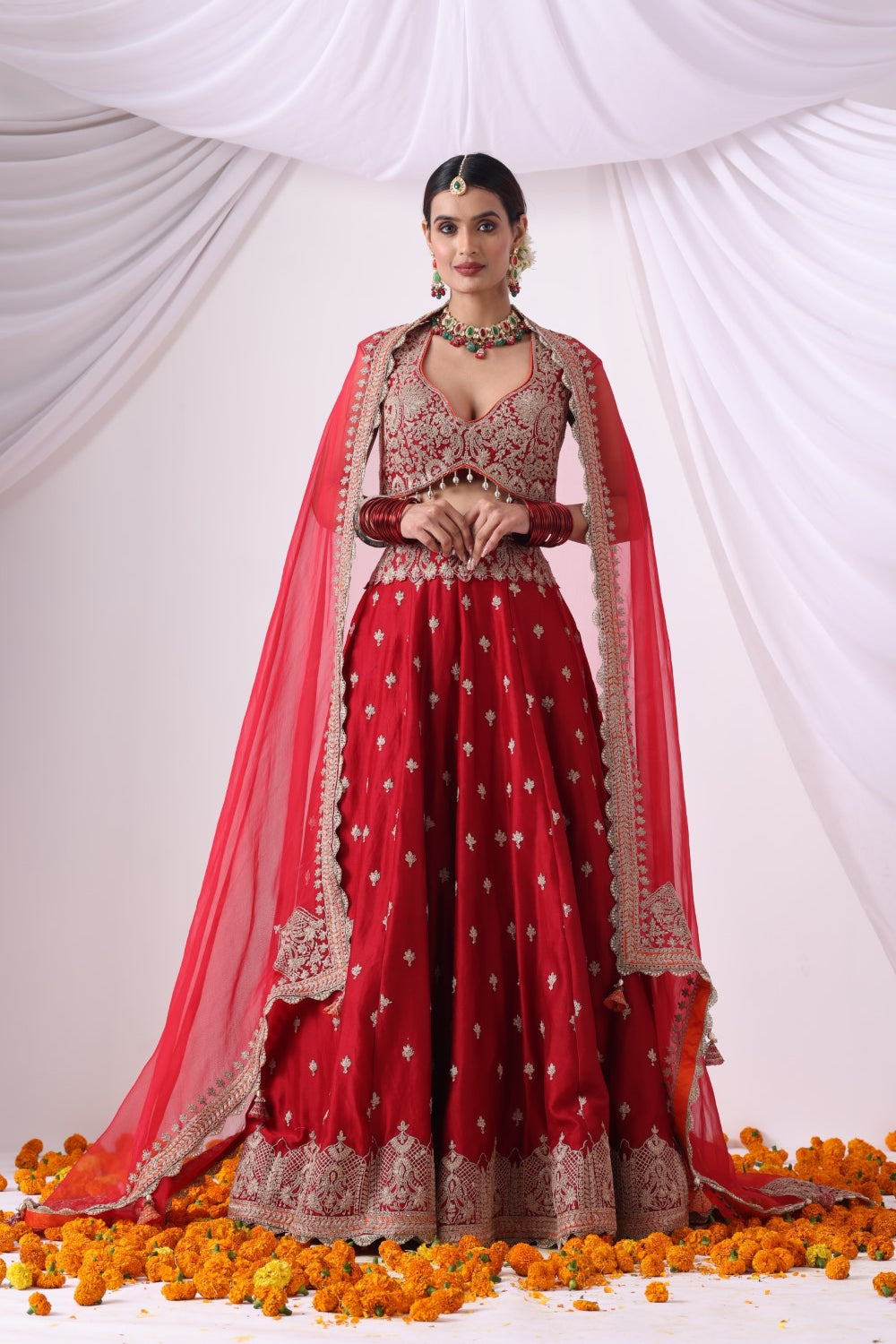 Maroon Lehenga Set
