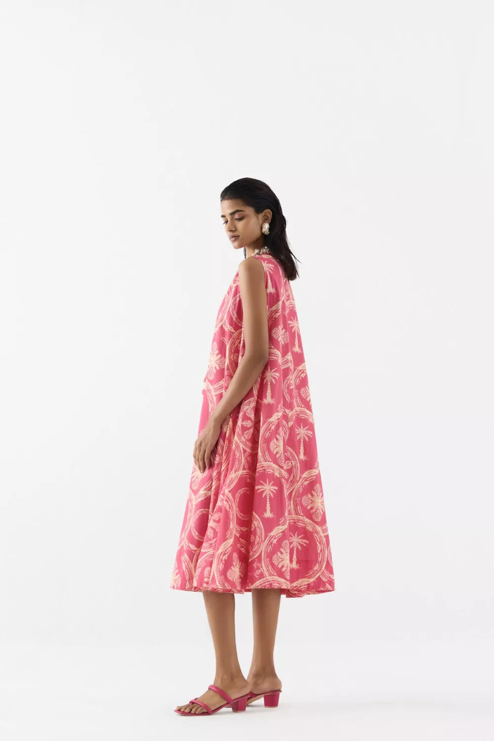 Areca Palm A-Line Dress