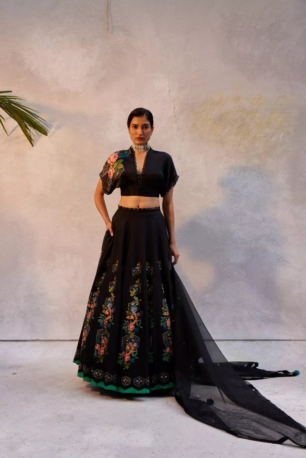 Black lehenga Set