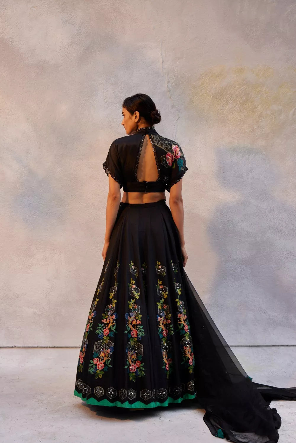 Black lehenga Set