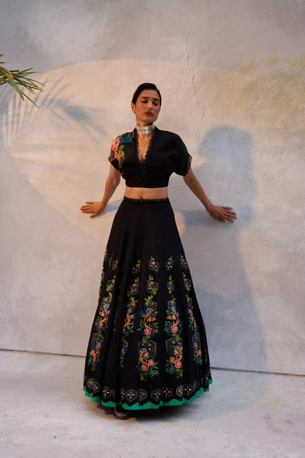 Black lehenga Set
