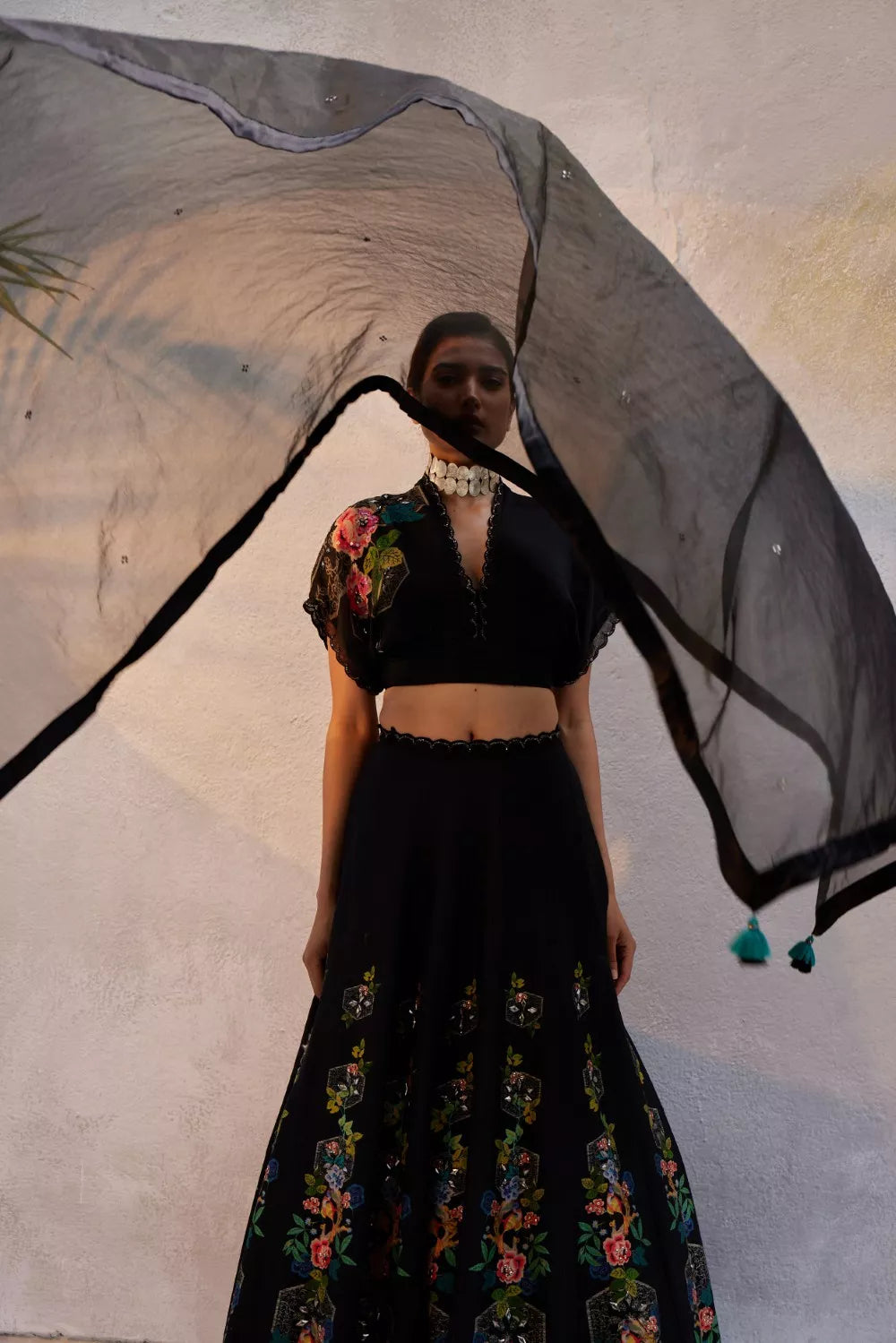Black lehenga Set