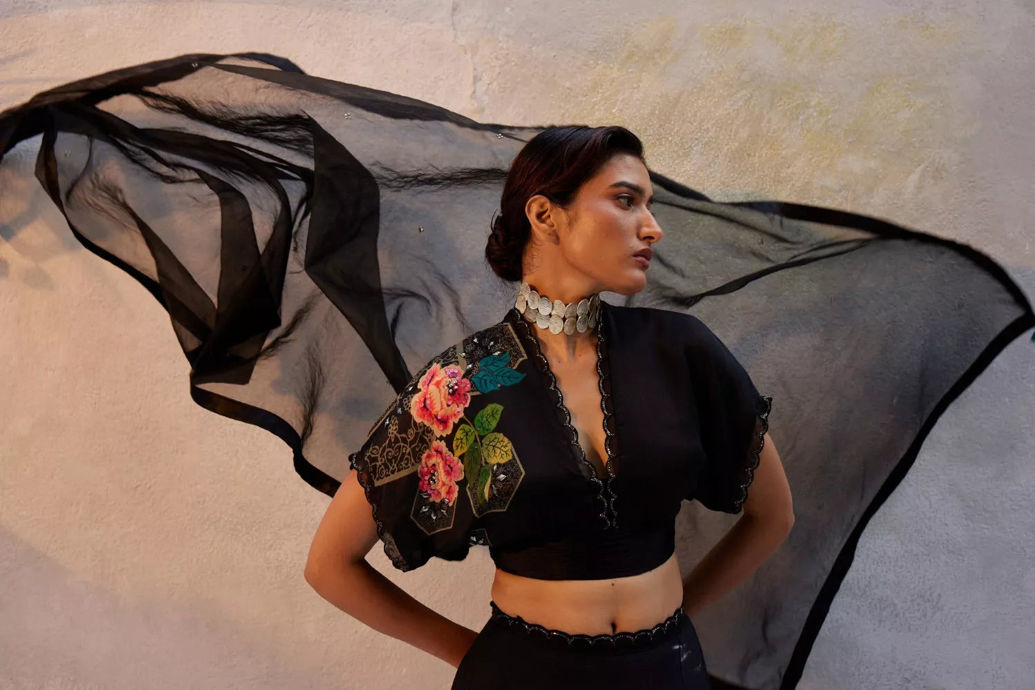 Black lehenga Set