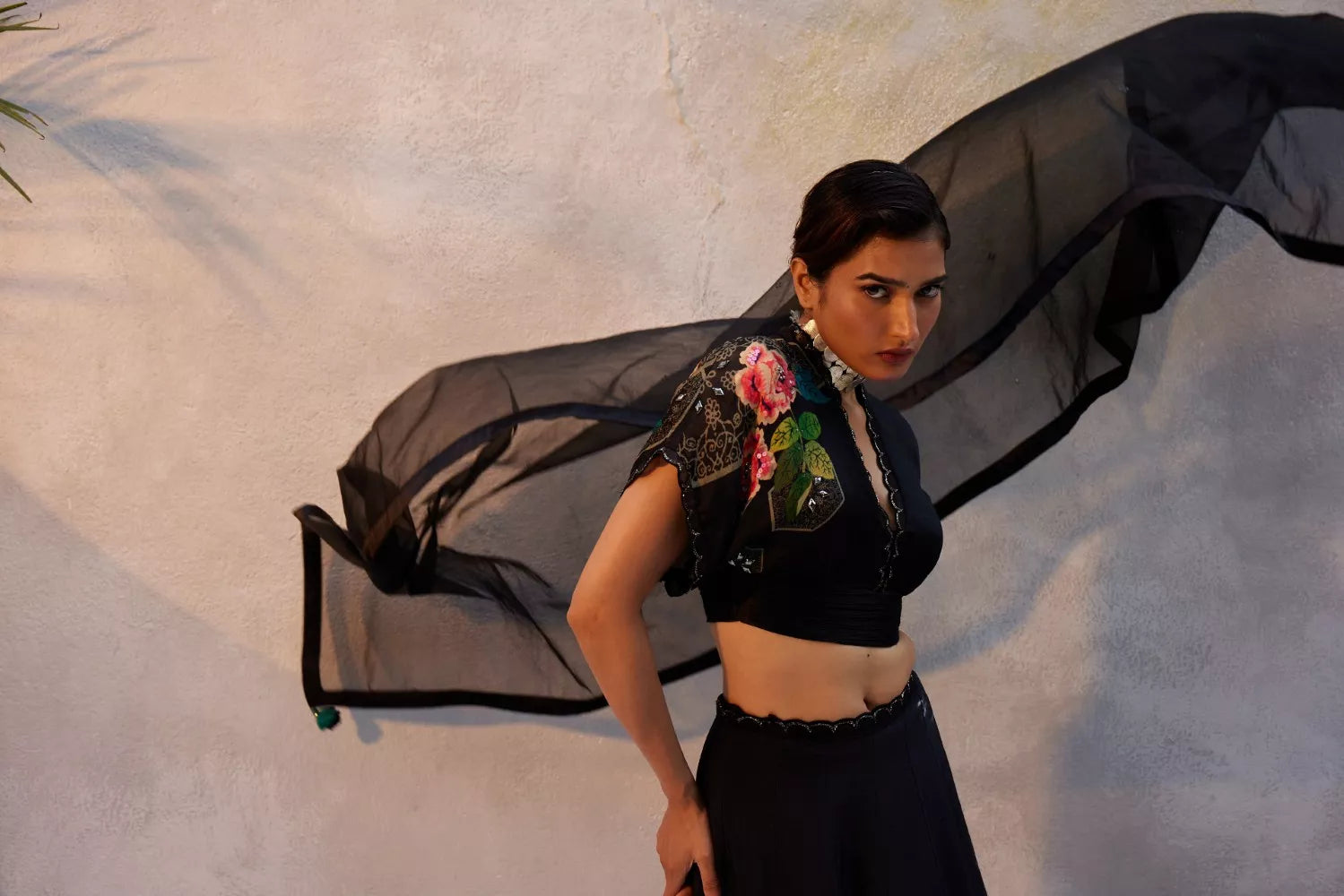 Black lehenga Set