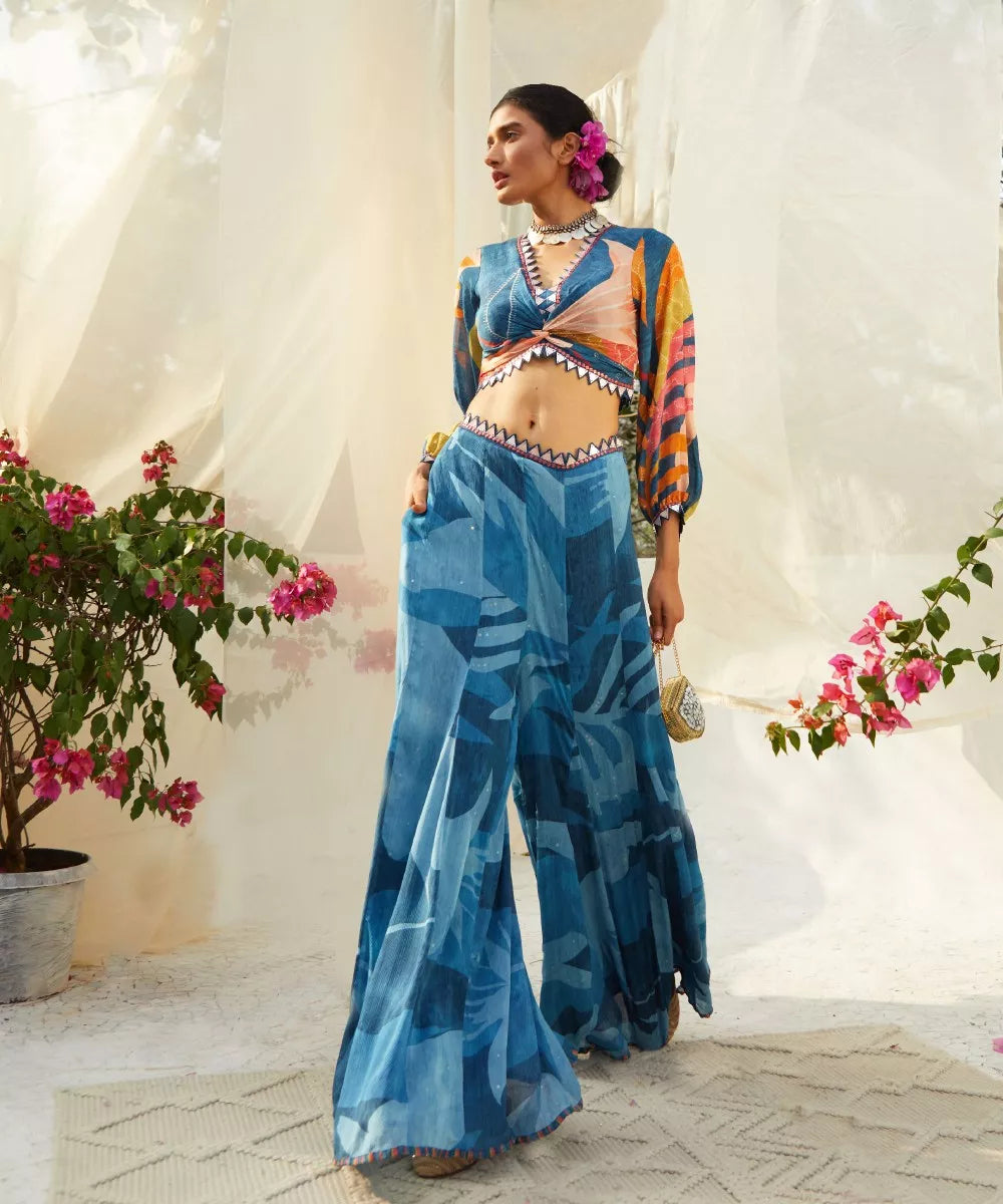 Blue Pant Set