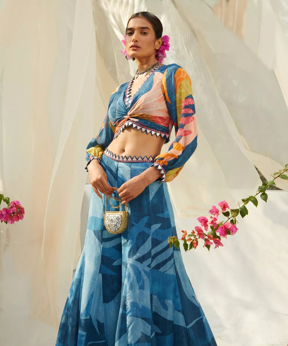 Blue Pant Set