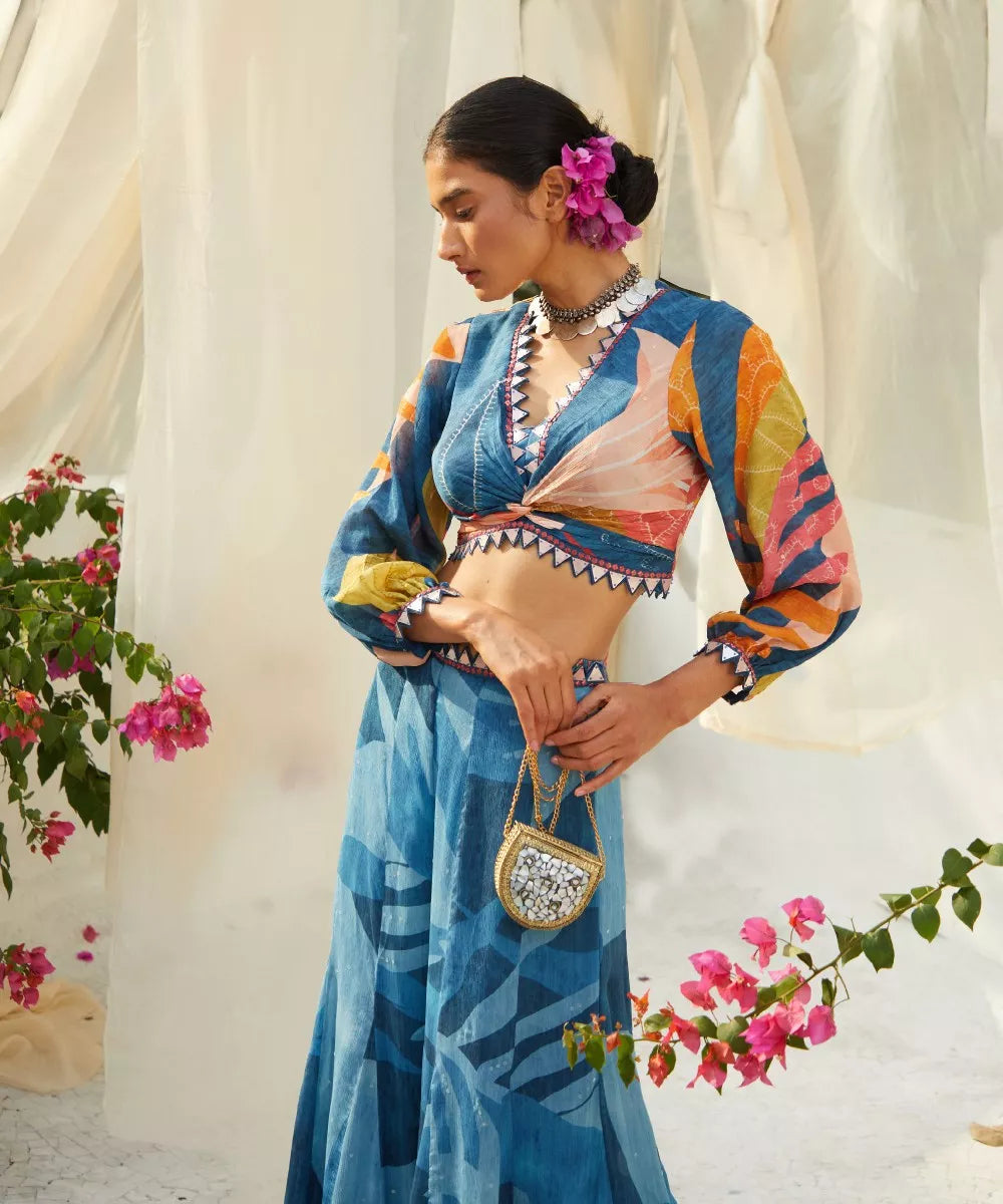 Blue Pant Set