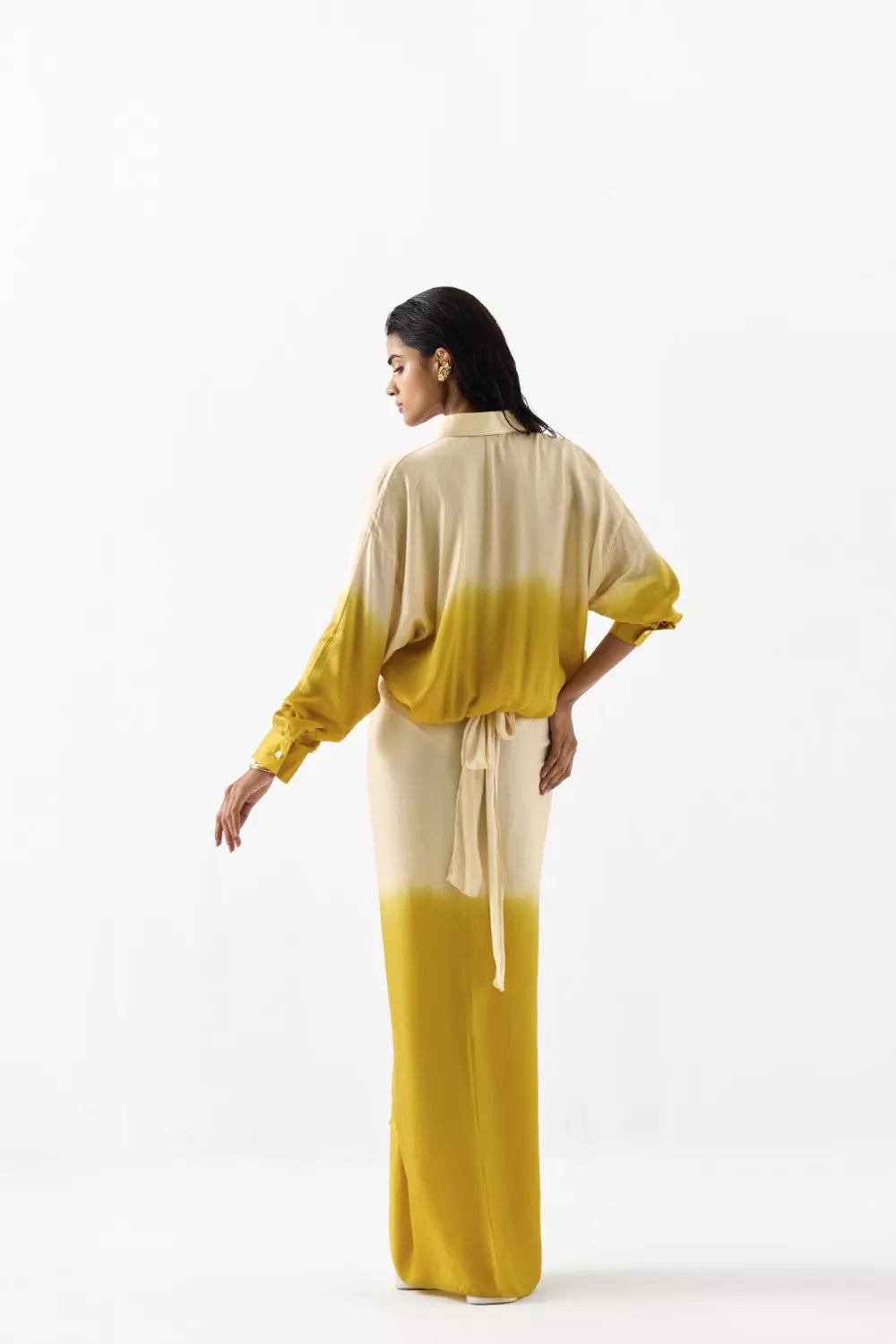 Dawn Draped Shirt Dress