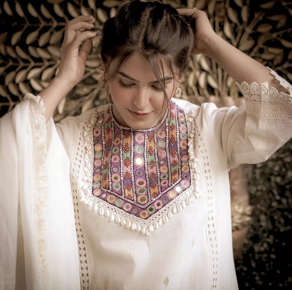 sajda ivory suit set